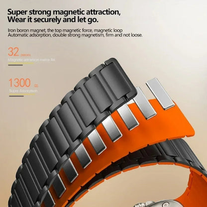 Magnetic Silicon Band for Apple Watch