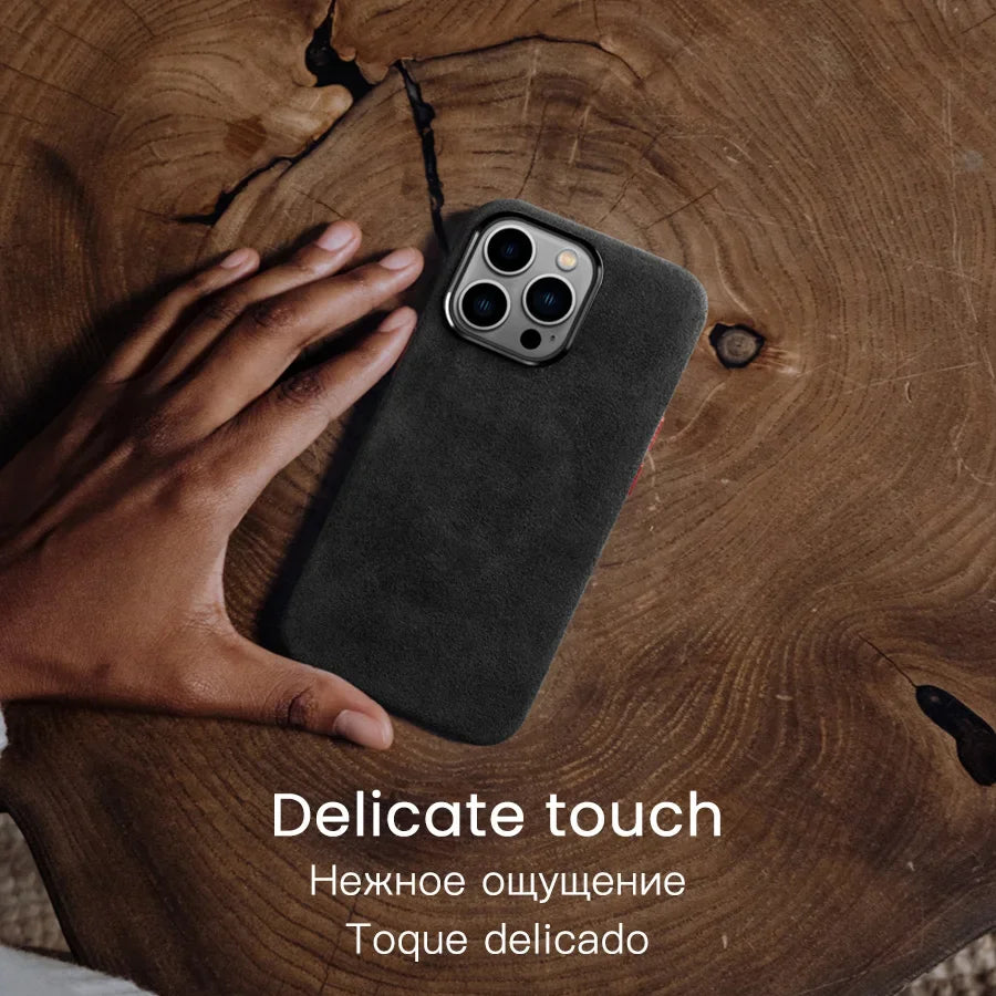 Magnetic ALCANTARA Case for iPhone