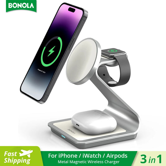 3 in 1 Magnetic Wireless Charger