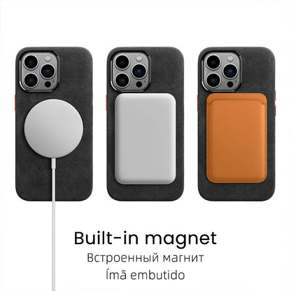 Magnetic ALCANTARA Case for iPhone